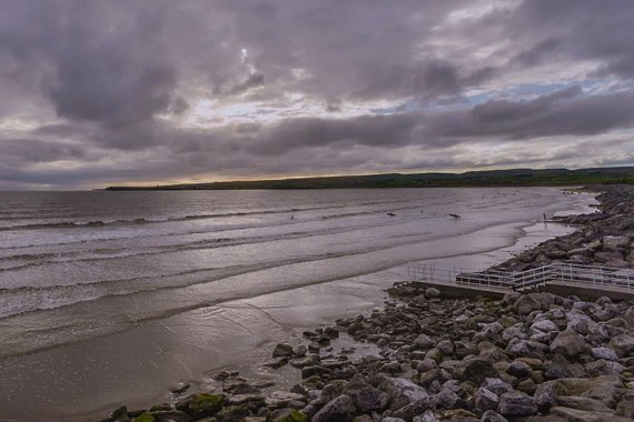 Lahinch beach at sunset